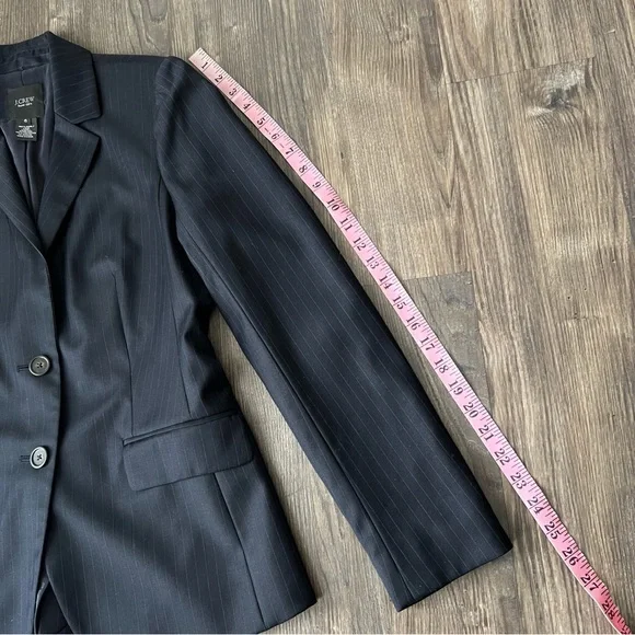 J.Crew Super 120s Wool Pinstripe 2-Button Blazer - Picture 16 of 16